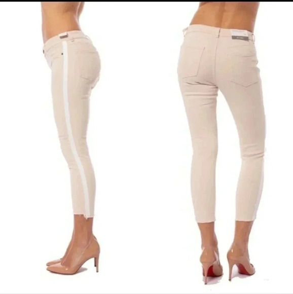 DL1961 Florence Cropped Mid Rise Instasculpt Skinny Tuxedo Jeans(25) - Picture 1 of 11